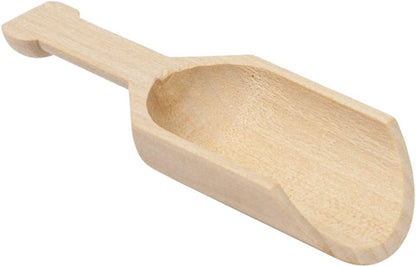 Wood Scoop 3 Inch, Unfinished Wooden Scoops for Candy, Spices, Parties, Gifts & Favors, Birch Material - Bag of 10