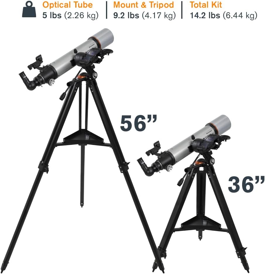 Celestron StarSense Explorer DX 130AZ App-Enabled Telescope – 130mm Newtonian Reflector with Smartphone Dock & StarSense App – iPhone & Android Compatible – Easy-to-Use for Beginners