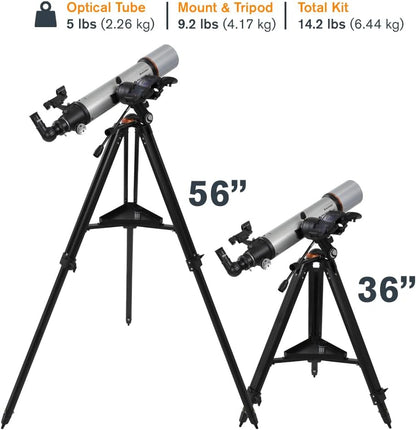 Celestron StarSense Explorer DX 130AZ App-Enabled Telescope – 130mm Newtonian Reflector with Smartphone Dock & StarSense App – iPhone & Android Compatible – Easy-to-Use for Beginners