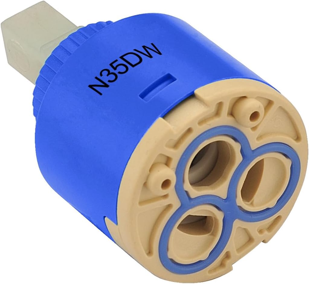 CUPC/NSF/IAPMO Certified N35DW 35mm Faucet Ceramic Disc Cartridge Replacement for Single Handle Faucets