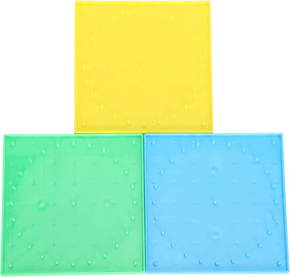 Tnfeeon Geoboard Array Block Double Sided Math Manipulative for Young Learners Enhances Fine Motor Skills Creativity Through Geometric Puzzles Transforms Abstract Concepts Into Tangible
