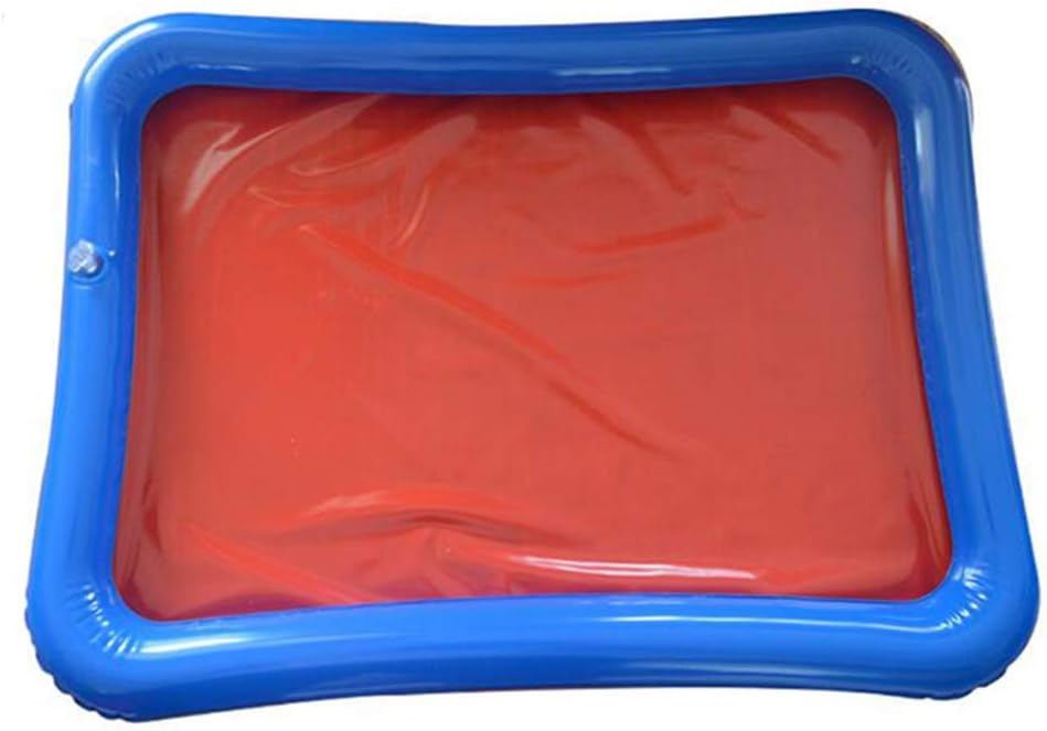 Topwon Inflatable Sand Tray for Kids - Portable Sand Box with Molds - Random Color (Random Color, 23x17)