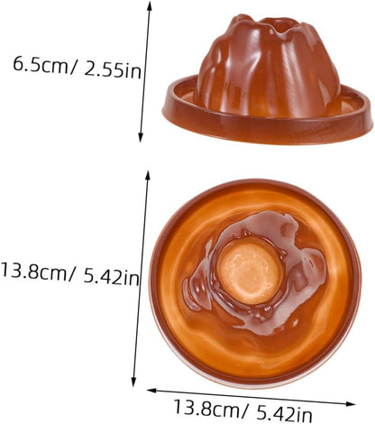 LIOOBO Volcanic Model Experiment Kit Erupting Volcano Science Prop for Light Brown Base and Shell for Lab Experiments and Educational Projects Volcano Ornaments