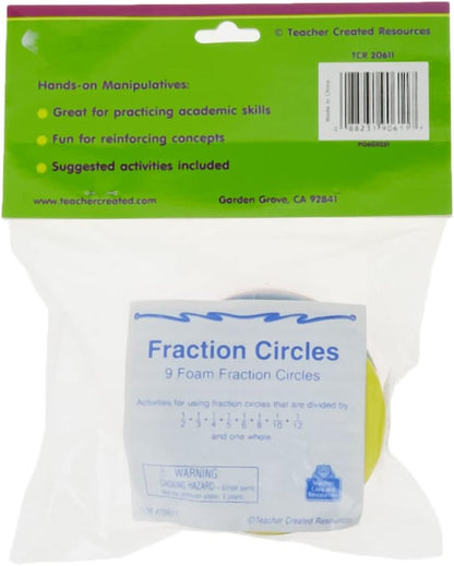 Teacher Created Resources Foam Fraction Circles (20611)