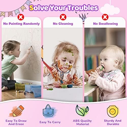 Kikidex Magnetic Drawing Board, Toddler Girl Toys for 1-3 Year Old, Doodle Board Pad Learning and Educational Toys for 1 2 3 Year Old Baby Kids Birthday Gift (Light Blue)
