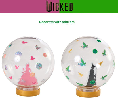 Disney Frozen Snow Globe Kit, DIY Snow Globe, Includes 2 Globes, Glitter, Sequins, Stickers – Elsa and Anna