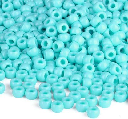Red Pony Beads 1000Pcs 9mm Pony Beads Bulk Red Perler Beads for Friendship Bracelets Kandi Beads Hair Beads for Braids Beads for Crafts