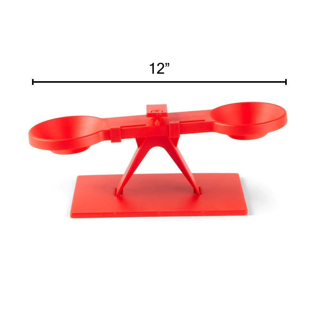 hand2mind Student Balance, Plastic Fulcrum Scale to Teach Mass & Measurement, Basic Economical Balance Scale for Kids