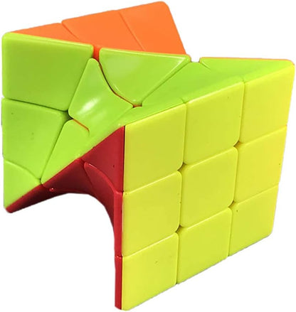 Cube Twist 3x3 Stickerelss Speed Cube Vivid Color Magic Puzzle Toys Puzzle Boxes (Twist 3rd Order Puzzle Boxes)