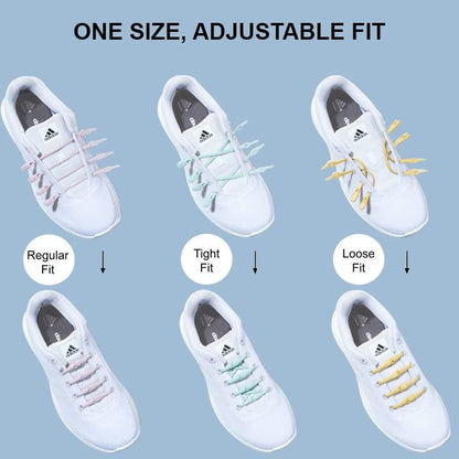 HICKIES No Tie Shoelaces – Elastic, Waterproof, Unisex Shoelaces for Adults, One Size Fits All for Sneakers & Running Shoes