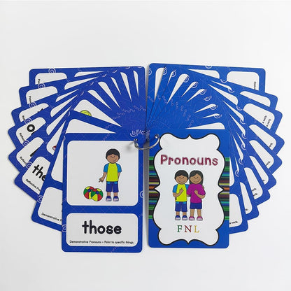 Lilias Irregular Past Tense Verbs English Grammar Double-Side Learning Flash Cards - 24 Card Set for Homeschool, Preschool, Primary School, ESL, Autism, Vocabulary Building