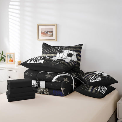 Erosebridal Chemistry Comforter Set with Sheets Full Size Periodic Table of Elements Bed in A Bag 7 Piece Science Chemistry Lovers Bedding Set for Kids Boys Children Bedroom Modern Black Bed Sets