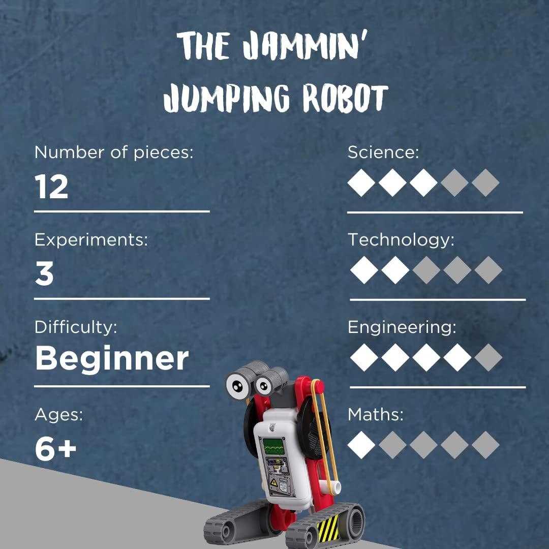 Thames & Kosmos - Rebotz: Knox - The Wacky Walking Robot - Engineering Science Kit - Educational Building Toys - Fun for Kids, Ages 6+ - 552004