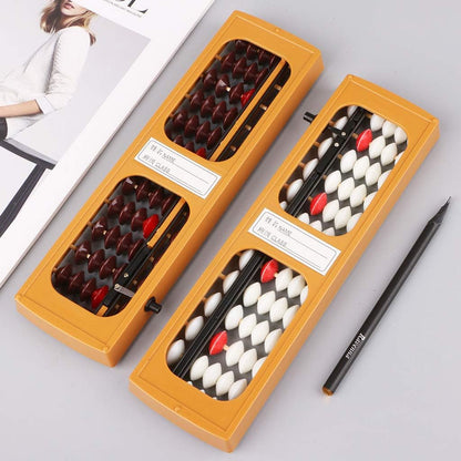 Portable Japanese 13 Digits Column Abacus Soroban Caculating School F Soroban Japanese