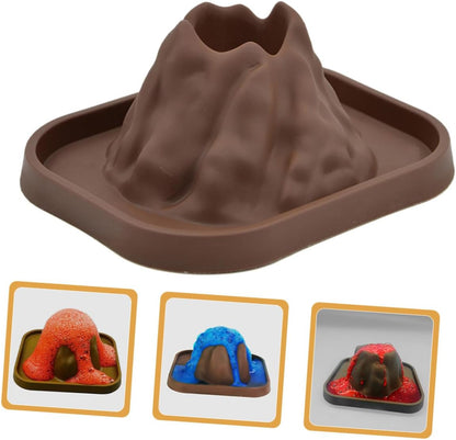 6Pcs Educational Volcano Models DIY Science Craft Kit with Realistic Eruption Base Compact Volcano Mold for Experiment and Manual Dexterity Development