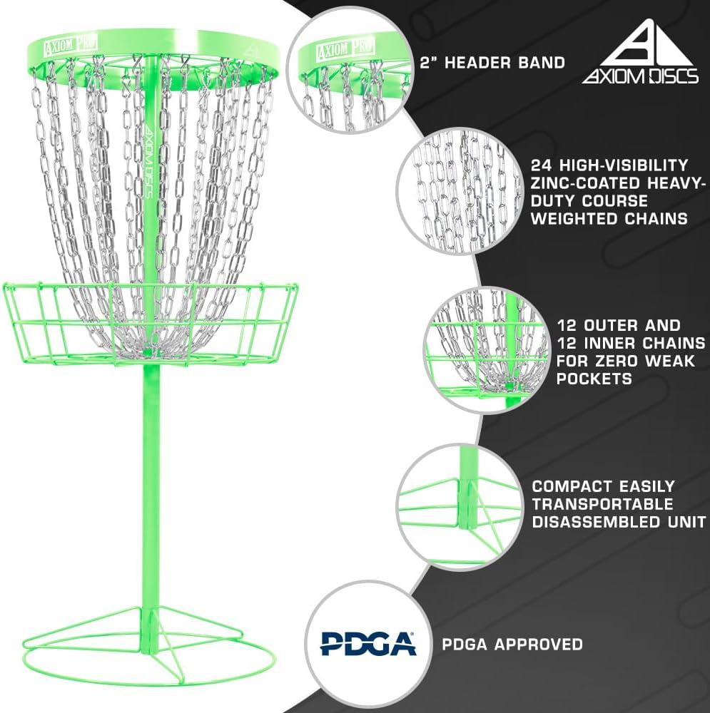 Axiom Discs Pro 24-Chain Disc Golf Basket