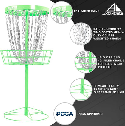 Axiom Discs Pro 24-Chain Disc Golf Basket