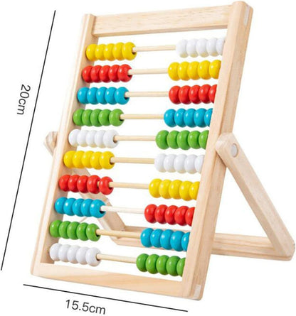 harayaa En Abacus Educational Counting Gifts 10 Rows Abacus with 100 Colorful Beads for Preschool Boys
