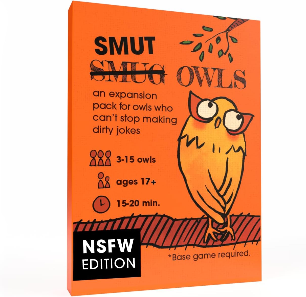 Runaway Parade Games Smug Owls Card Game - an Award-Winning Hilarious & Creative Riddle-Solving Party Game for Kids and Adults | Fun for the Whole Family | 8+ | 15-20 min | 3-15 Players
