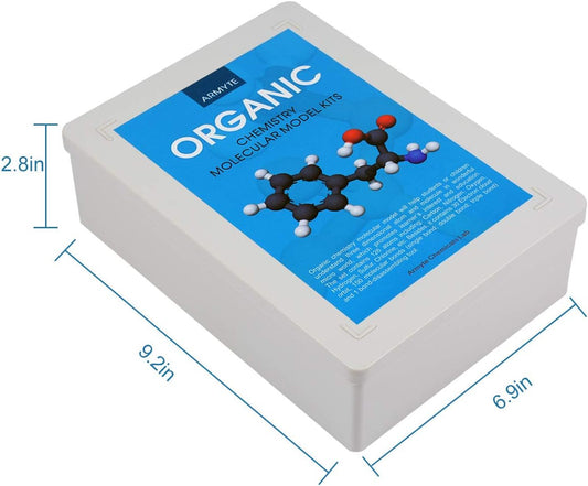Organic Chemistry Model Kit (307 PCS) – Armyte Chemistry Molecular Model for Teacher Student and Young People Academic Chemistry Education, Pack with Atoms, Bonds, Electron Orbital (Colorful)
