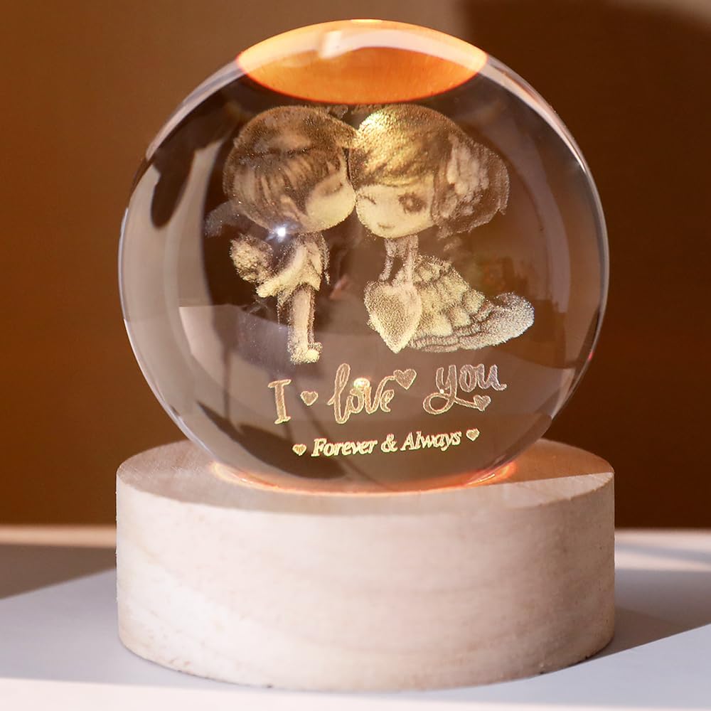 3D Solar System Crystal Ball Space Lover Model Themed Gifts 3D Planets Glass Ball 60mm Decorative Sphere Decor Astronomy Birthday Gift