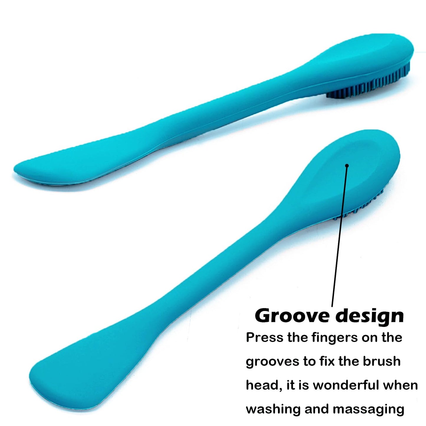 RamPula Silicone Face Mask Brush, Face Scrubber for Gentle Exfoliating & Hairless Moisturizers Applicator Tools for Apply Mud, Clay, Charcoal Mixed Mask, Cream, Lotion