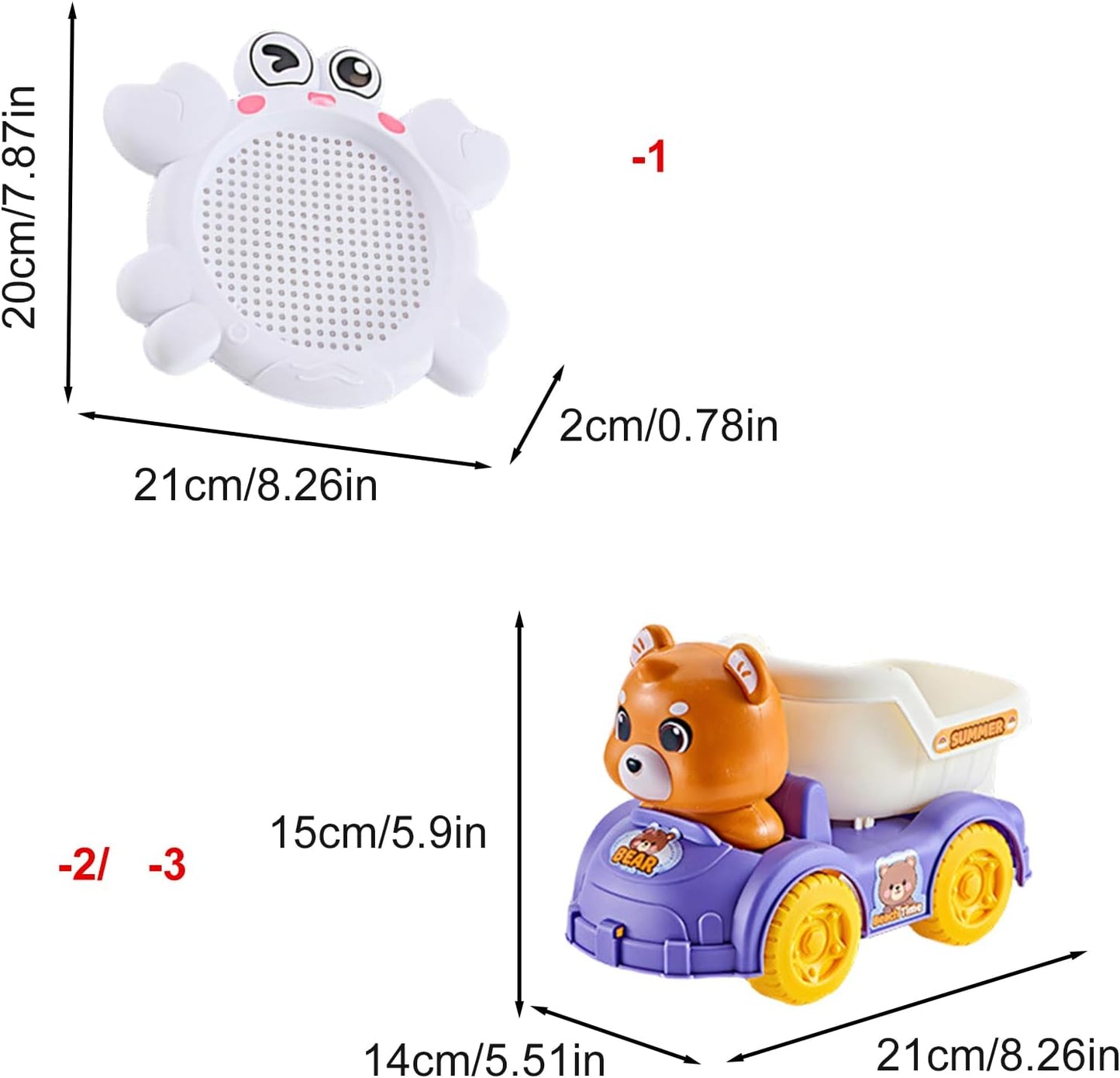 Pack of 14 Water Play Toy for Outdoor Sand Beach Bath Time Fun with Shovels and Sand and Toy Family Outdoor Games