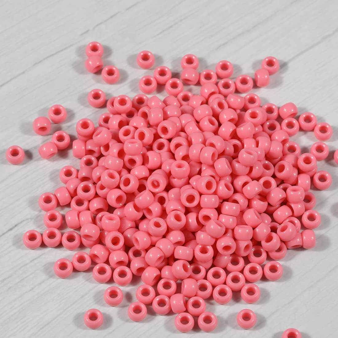 Bala&Fillic 6x9mm Army Green Pony Beads with Smooth Surface 1000pcs Crayon Color Craft Beads (Army Green)