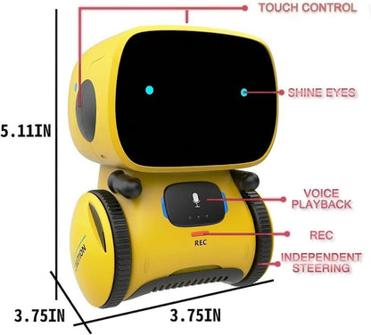 98K Kids Robot Toys for Girls and Boys, Touch and Voice Control Robots Interactive Smart Talking Robots Intelligent Partner and Teacher with Singing, Dancing, STEM Toy Gifts for Kid Age 3 and Up
