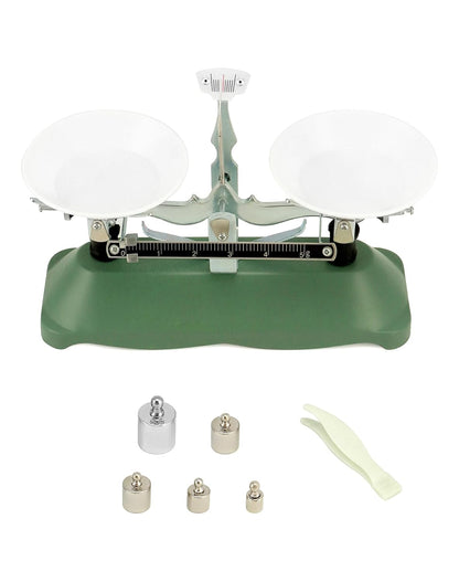 QWORK Balance Scale, 200g / 0.2g, Mini Laboratory Triple Beam Balance Beam Scale for Teaching Tool