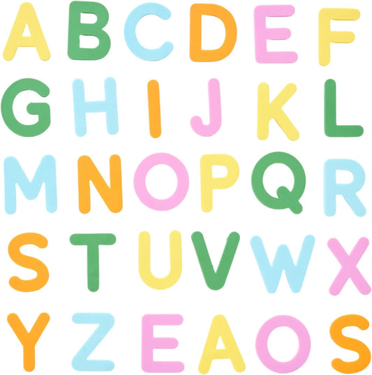 Silicone Alphabet Magnetic Letters, 30PCS Alphabet Magnets Toys ABC Letter Puzzles Preschool Educational Learning Toys Gifts for Girls Boys Toddlers Kids