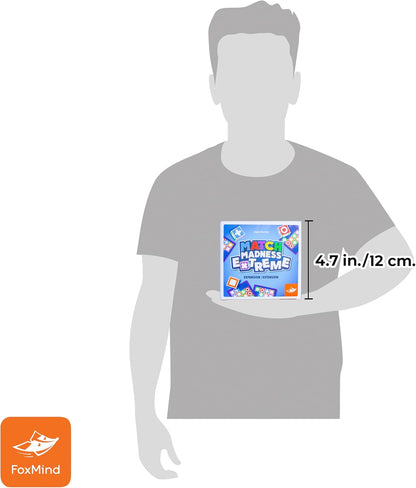 FoxMind Match Madness Board Game, Visual Recognition Matching Board Game, Family Puzzle Game to Develop Kids Problem Solving Skills