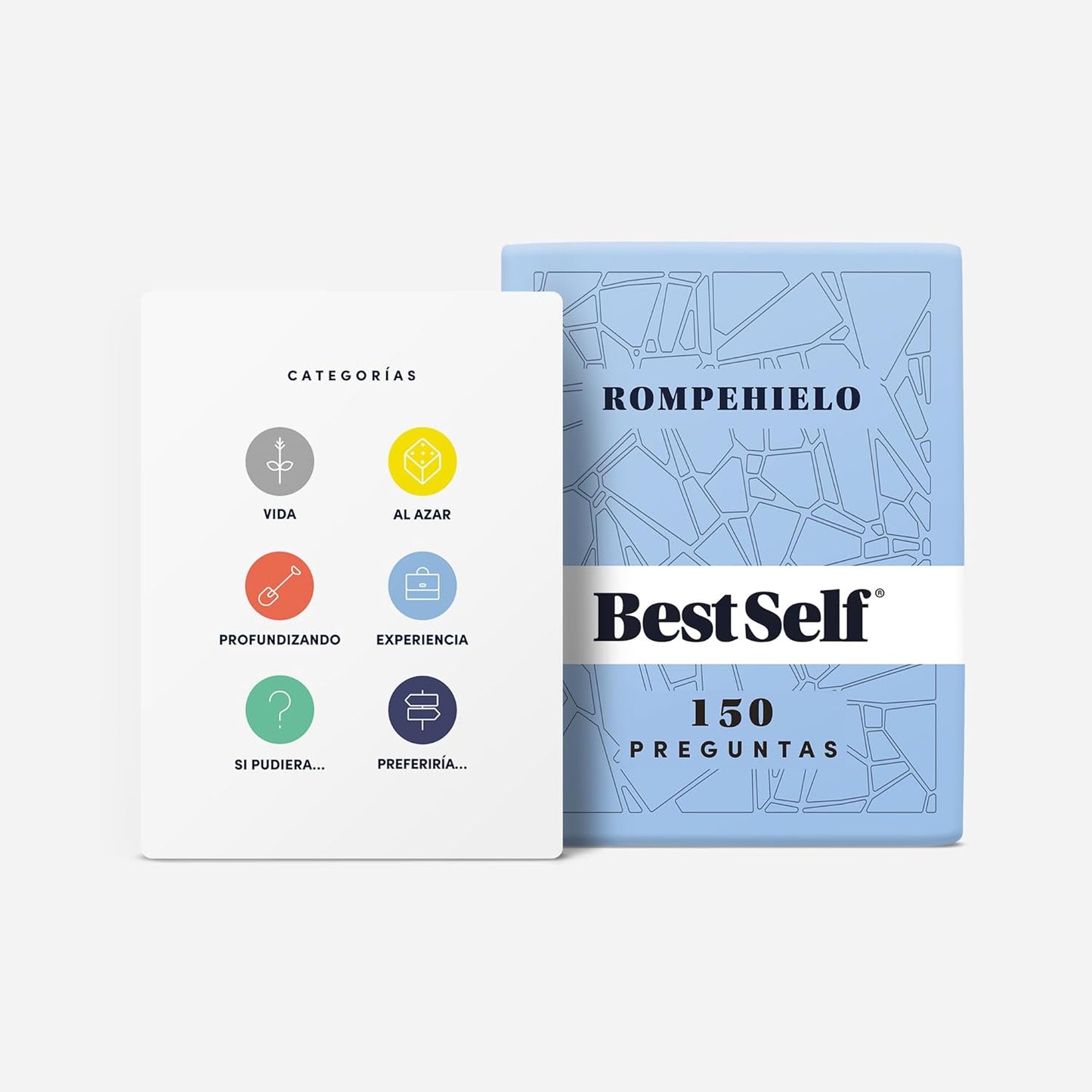 BestSelf Icebreaker Deeper Talk Deck - Conversation Starter Card Pack to Deepen Friendships with 170 Prompts to Create Real Conversations for Friends, Coworkers, Family, Dates