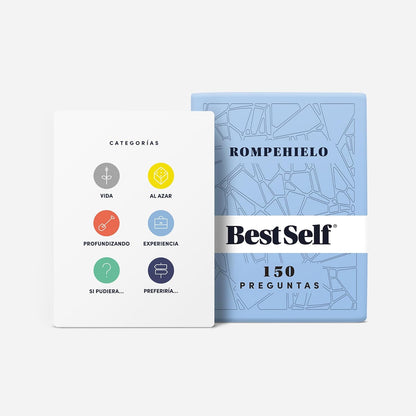 BestSelf Icebreaker Deeper Talk Deck - Conversation Starter Card Pack to Deepen Friendships with 170 Prompts to Create Real Conversations for Friends, Coworkers, Family, Dates