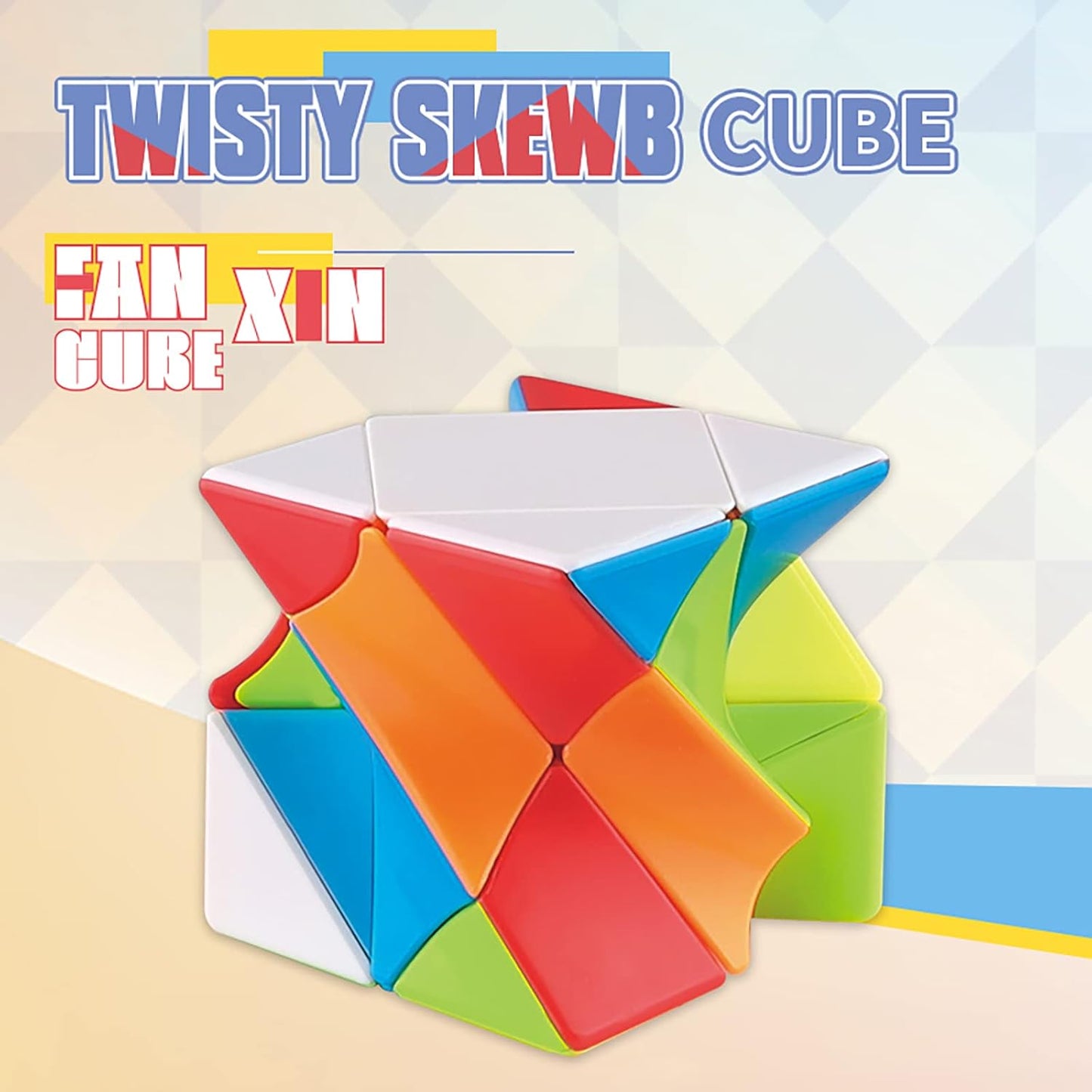 Cube Twist 3x3 Stickerelss Speed Cube Vivid Color Magic Puzzle Toys Puzzle Boxes (Twist 3rd Order Puzzle Boxes)