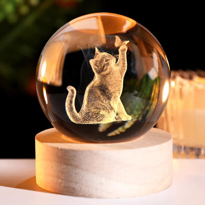 3D Solar System Crystal Ball Space Lover Model Themed Gifts 3D Planets Glass Ball 60mm Decorative Sphere Decor Astronomy Birthday Gift