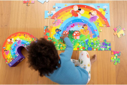Crocodile Creek 36-Piece Jigsaw Floor Puzzle - Shark Reef - for Kids Ages 3-5 - Heavy-Duty Shaped Box for Storage - 24" W x 18" H Finished
