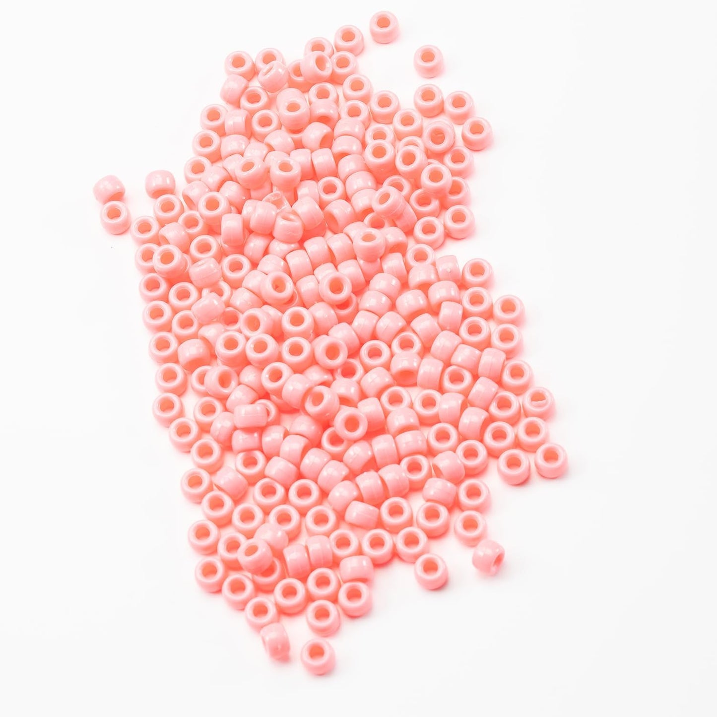 Gxueshan 1000 Pcs Acrylic Black Pony Beads 6x9mm Large Hole Pen Hair Kandi Beads Bulk for Friendship Bracelet Necklace Jewelry Making Earring Braiding Kit
