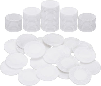 uxcell 100Pcs Plastic Poker Chips, 1 Inch Mini Bingo Chips Learning Counters Counting Counters Disks Markers Opaque Game Tokens for Game Play Math Counting, Blue, Pattern
