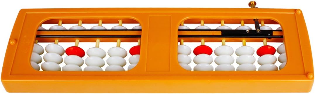 Larcele Bead Arithmetic Counting Abacus with Reset Button,13 Column SP-02 (Black 2)