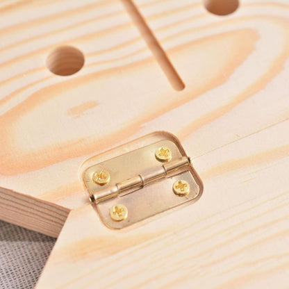 Peg Board for Kids | 9-Hole Fine Motor Skills Booster - Wooden Pegboard for Recovery,for Adults Family Elderly Women Birthday Airplane Camping Dorm Classroom