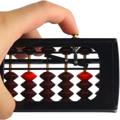 Larcele Bead Arithmetic Counting Abacus with Reset Button,13 Column SP-02 (Black 2)