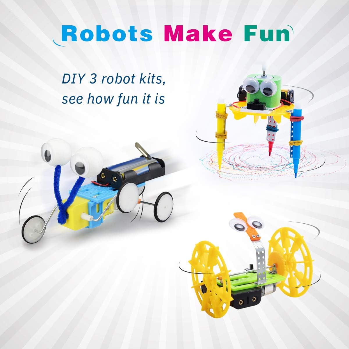 STEM Robotics Kit for Kids 8-12, DIY Voice-Control Interactive Robot Building Science Kit for Kids Age 8-12, for Science & Tech Enthusiasts