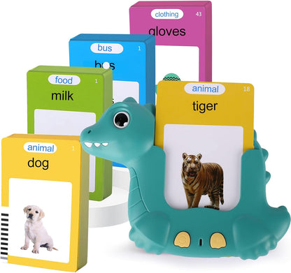 Talking Flash Cards for Toddlers 2-8,Montessori Toys for Autism,107 Sight Words,Alphabet CVC Learning Toy,Speak and Spell Phonics Games for Kindergarten,Educational Birthday Gift for Kids