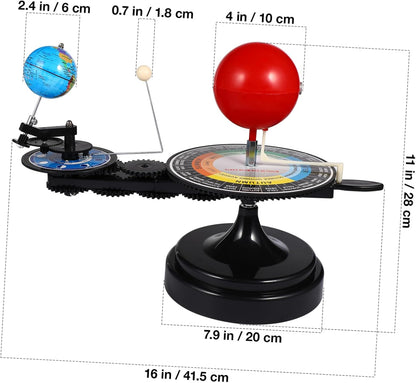 Solar System Planetarium Model Moon Earth Sun Orbital Model Scientific Educational Astronomy Teaching Tool for Toddlers Kids Children