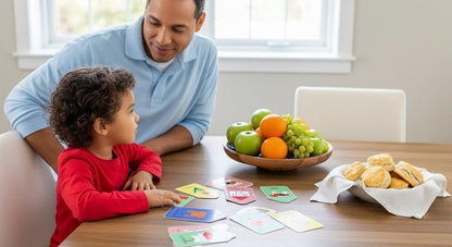Spanish English Flash Cards - Bilingual Toddler First Words Flashcards – 26 Educational, Colorful, Double-Sided Vocabulary Cards – Sight Words for Toddler Games, ESL Kids & Preschoolers