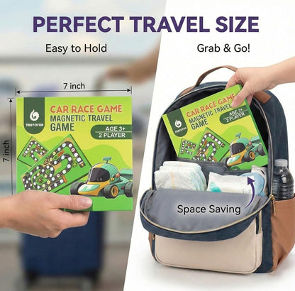 TRAVOFUN Magnetic Fishing Game Book - Travel Toys for Toddlers 3-5 - Car Road Trip Essentials & Airplane Activities for Kids - Montessori Learning Gift with 2 Poles & 27 Ocean Fish (Quiet & Portable)