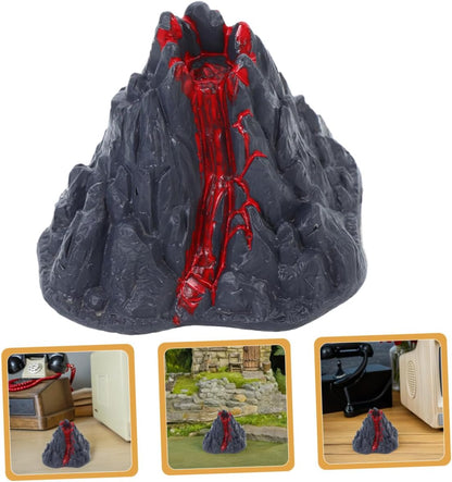16pcs Miniature Erupting Volcano Model Realistic Plastic Volcano for Science Experiments and Educational Demonstrations for Tabletop Displays and Micro Landscapes