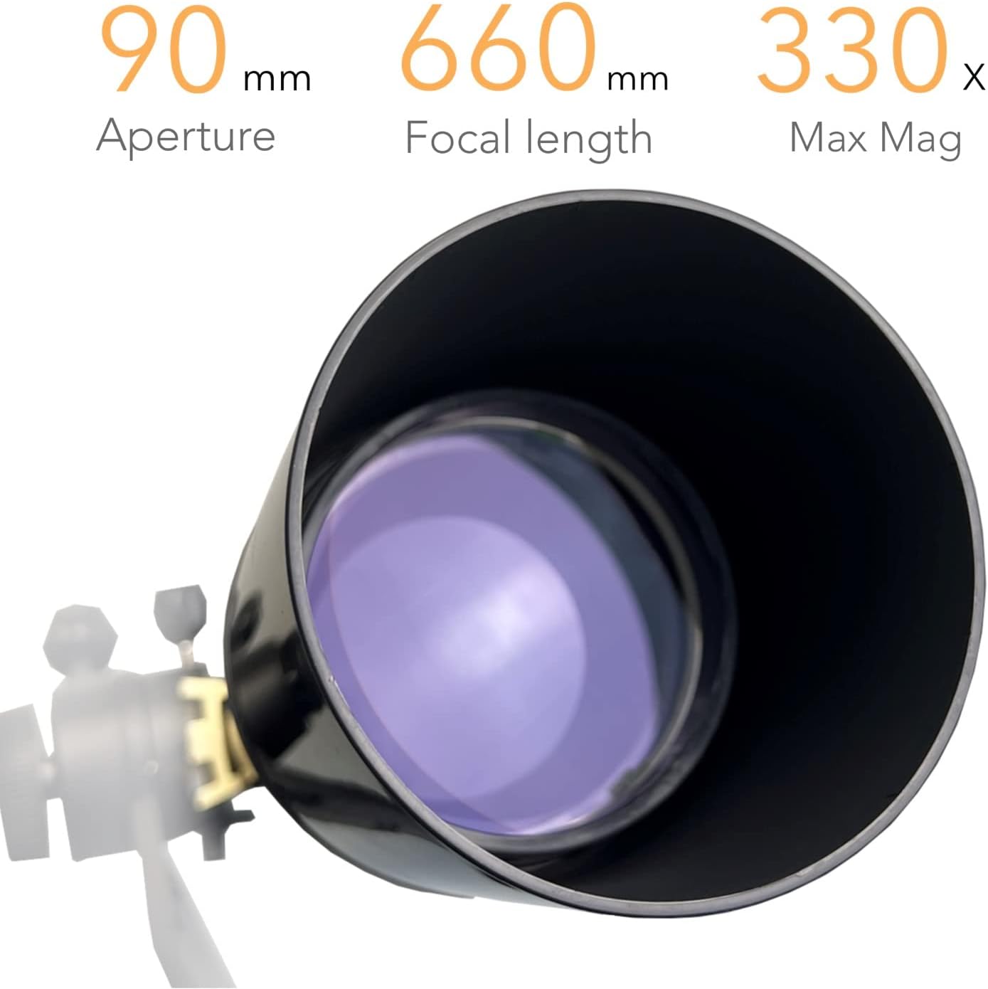 SpectrumOI Telescope for Kids, Telescope for Adults Astronomy Gifts for Kids 8-12 - Premium Refractor 70mm Aperture with Carry Bag and Phone Holder