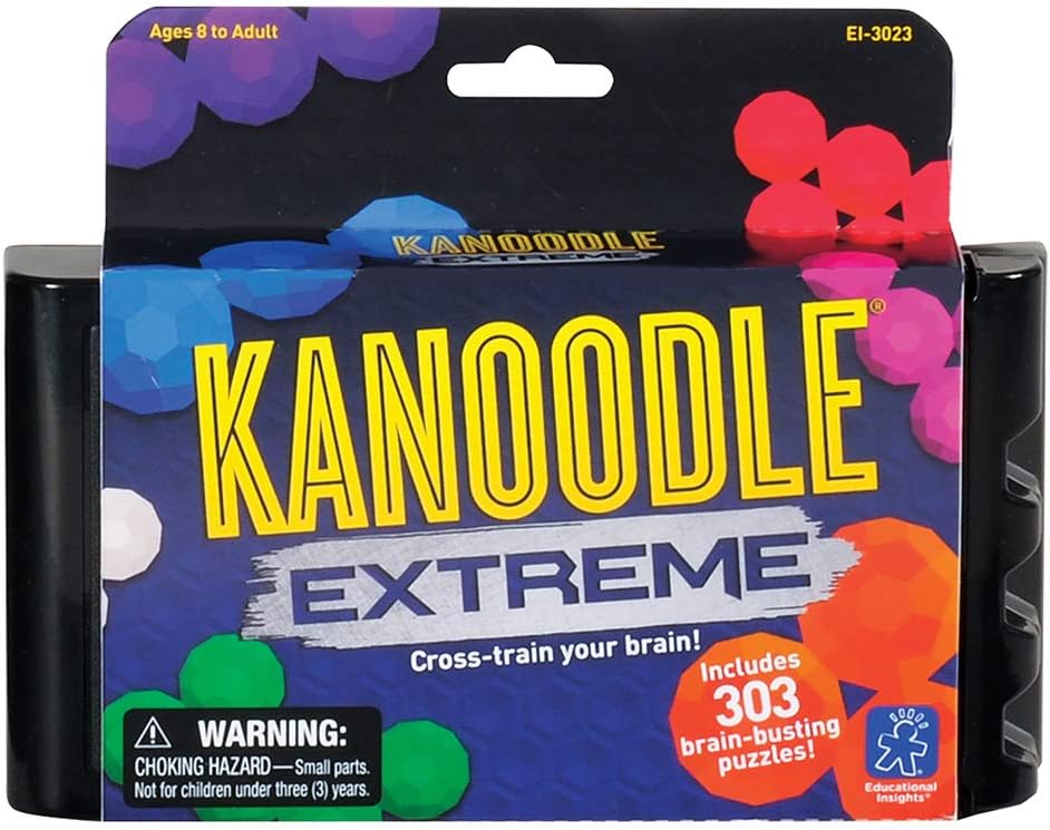 Educational Insights Kanoodle Extreme - 3D Brain Teaser Puzzles for Kids, Spatial Puzzle Games for Adults, Teens and Kids, Problem Solving Toys and Logic Puzzles, Single Player Games